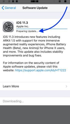 usuń aktualizację oprogramowania w telefonie iPhone
