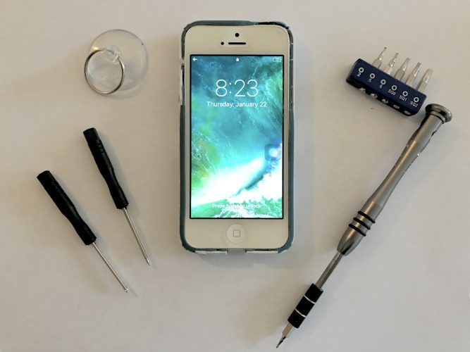 iPhone pantailaren konponketa eta kit-a