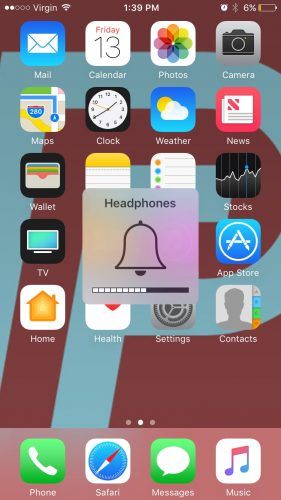 iPhone dalam mod fon kepala