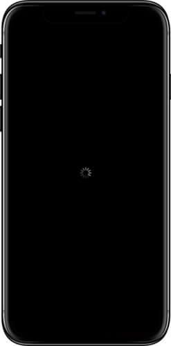 iPhone X blokita en reboot-buklo