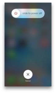 iPhone lysbilde for å slå av