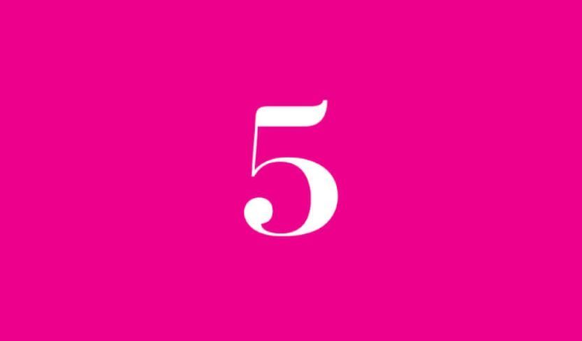เลข 5 หมายถึงอะไรในจิตวิญญาณ? นางฟ้าหมายเลข