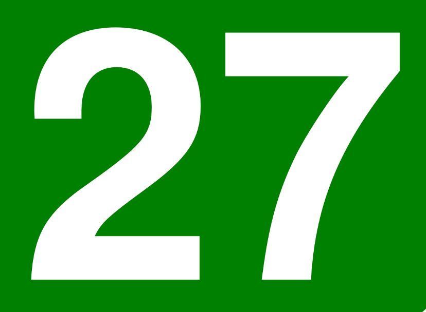 معنی شماره 27: شماره شناسی